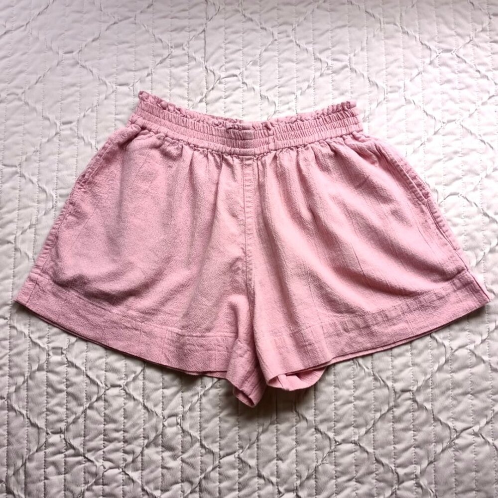 100% Cotton Handmade Shorts 💗 Dusty Rose Pink 💗 Elastic Waist